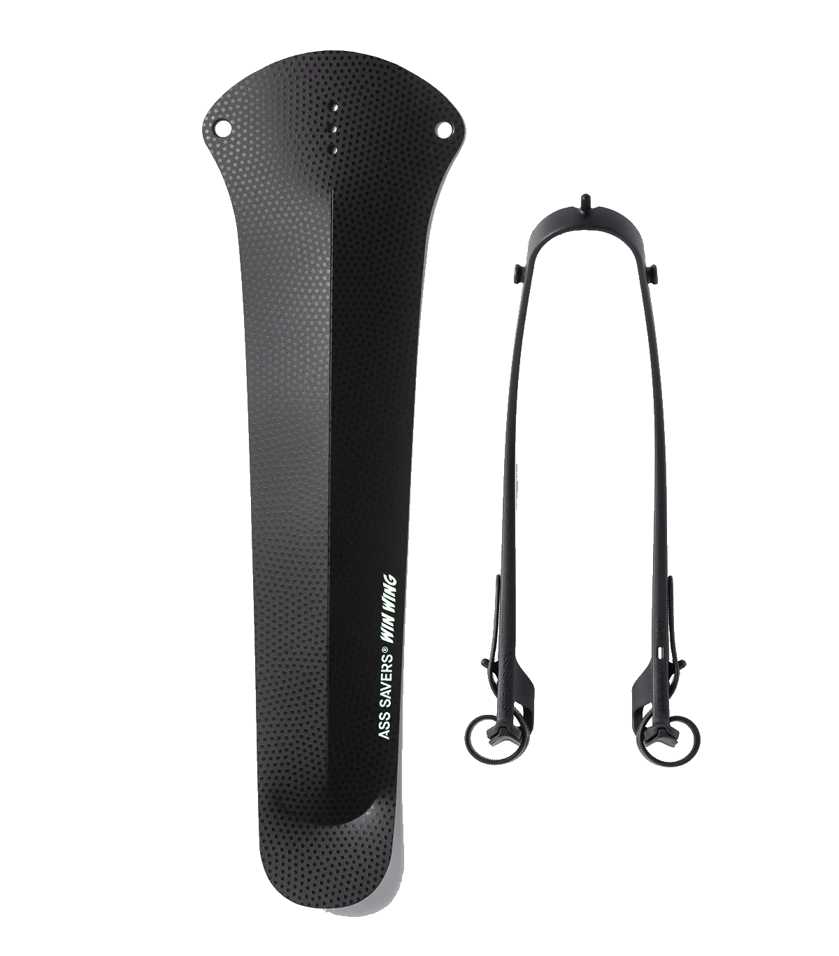 ASS SAVER WIN WING BLACK REAR MUDGUARD - ROAD (UP TO 35mm TYRES)