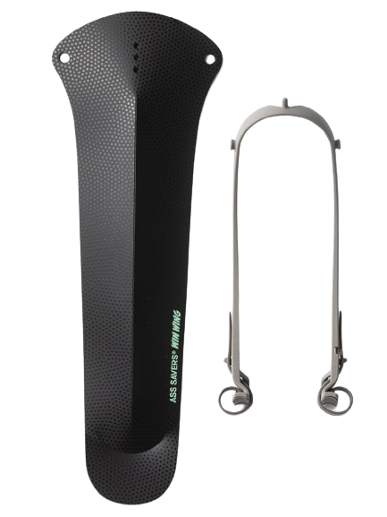 ASS SAVER WIN WING BLACK REAR MUDGUARD - GRAVEL (UP TO 60mm TYRES)