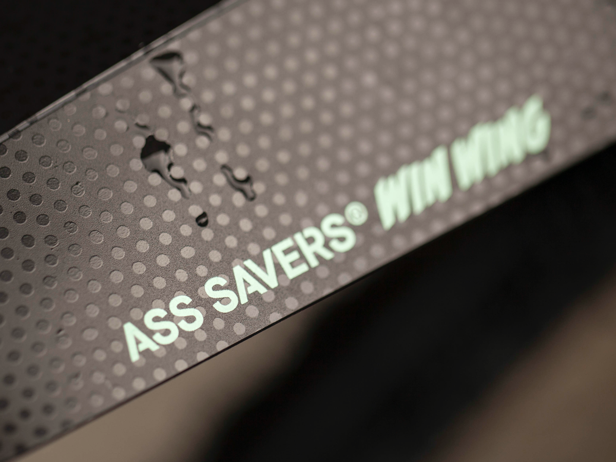 ASS SAVER WIN WING BLACK REAR MUD GUARD - GRAVEL (UP TO 60mm TYRES)