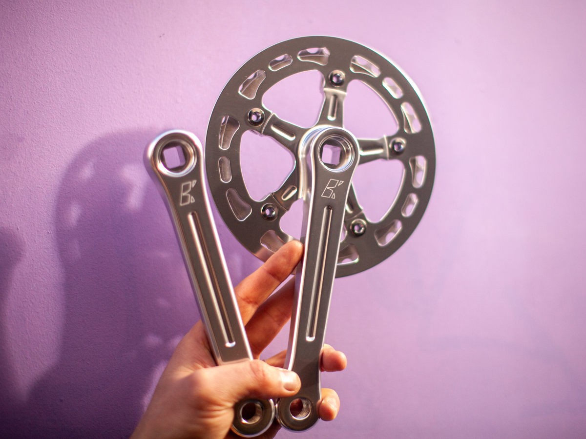 Bassi Narrow Wide Crankset - 110Bcd 38T With Chainguard