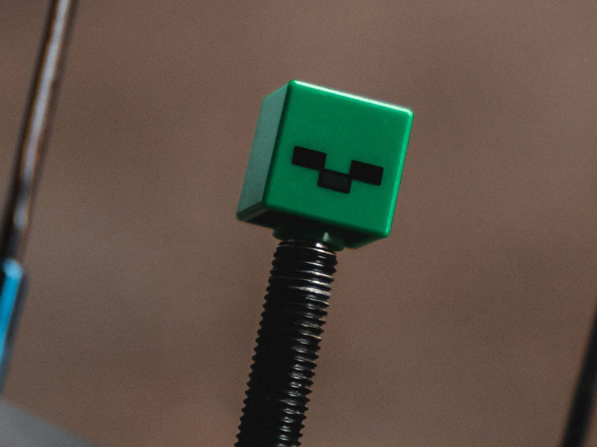 BRICK CAPS - PRESTA TYRE VALVE CAPS - MINECRAFT ZOMBIE