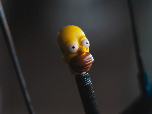 BRICK CAPS - PRESTA TYRE VALVE CAPS - HOMER SIMPSON!