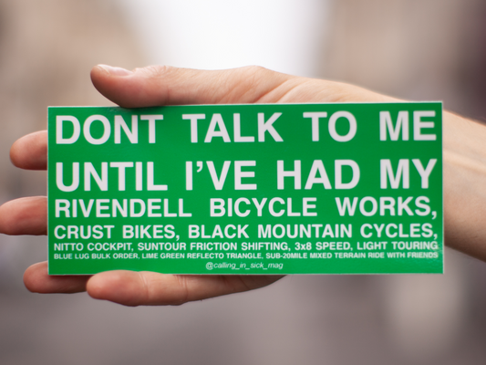 CALLIG IN SICK DON'T TALK TO ME STICKER