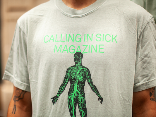 CALLING IN SICK GRASSMIRROR T-SHIRT