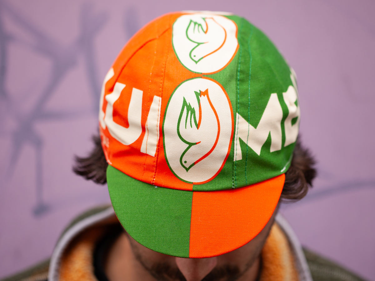 CINELLI HAT COLUMBUS GREEN BOX - GREEN & RED