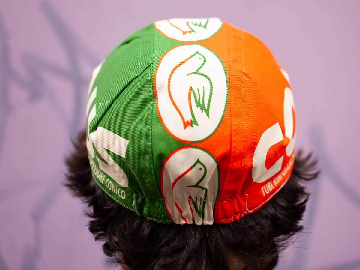 CINELLI HAT COLUMBUS GREEN BOX - GREEN & RED