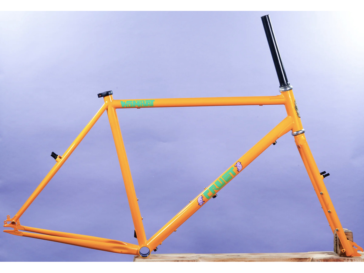 CRUST SINGLE SPEED WOMBAT FRAME - METALLIC TANGERINE