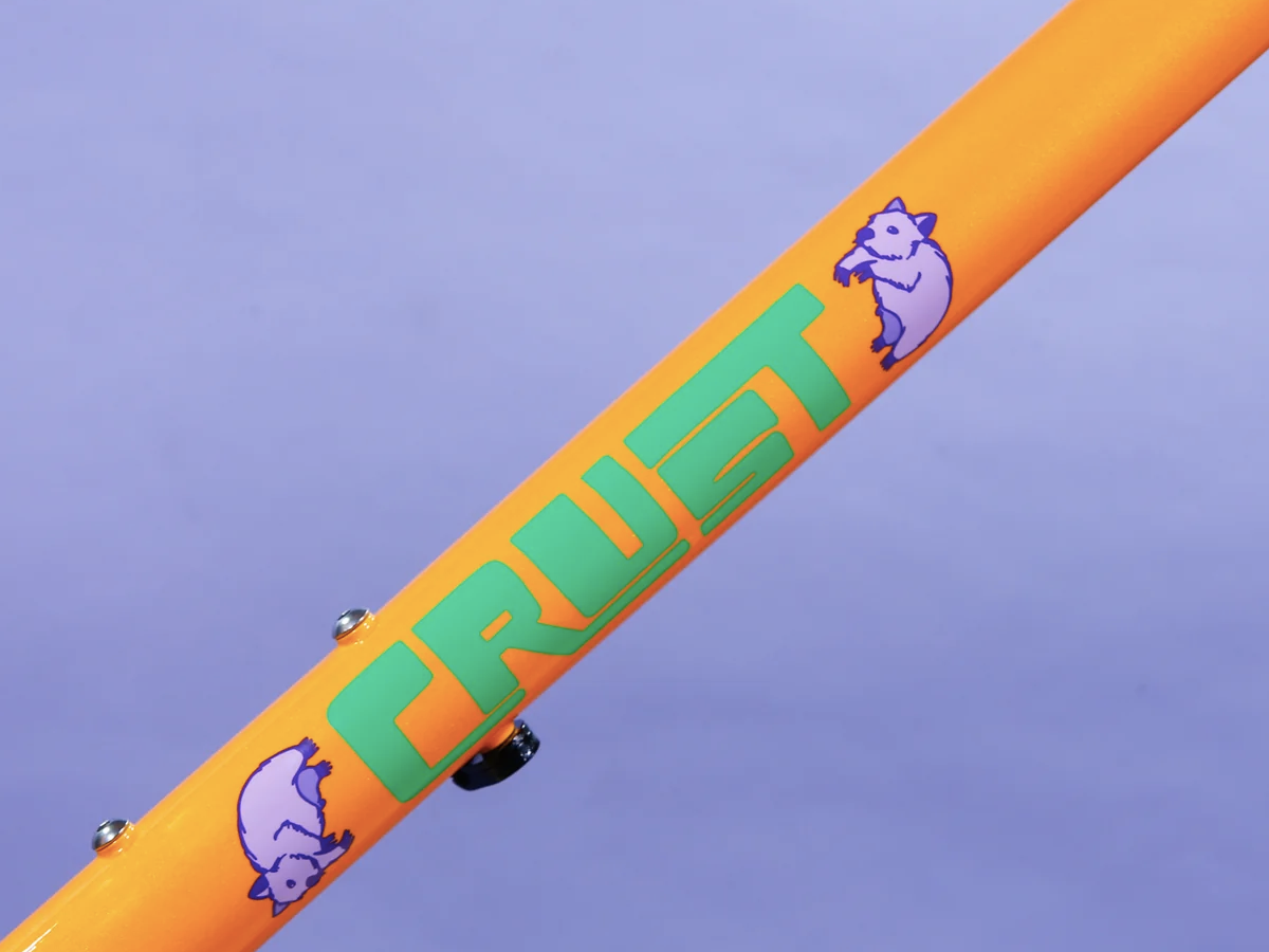 CRUST SINGLE SPEED WOMBAT FRAME - METALLIC TANGERINE