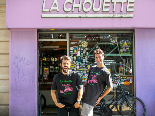La Chouette Bike Shop Acid Black T-Shirt