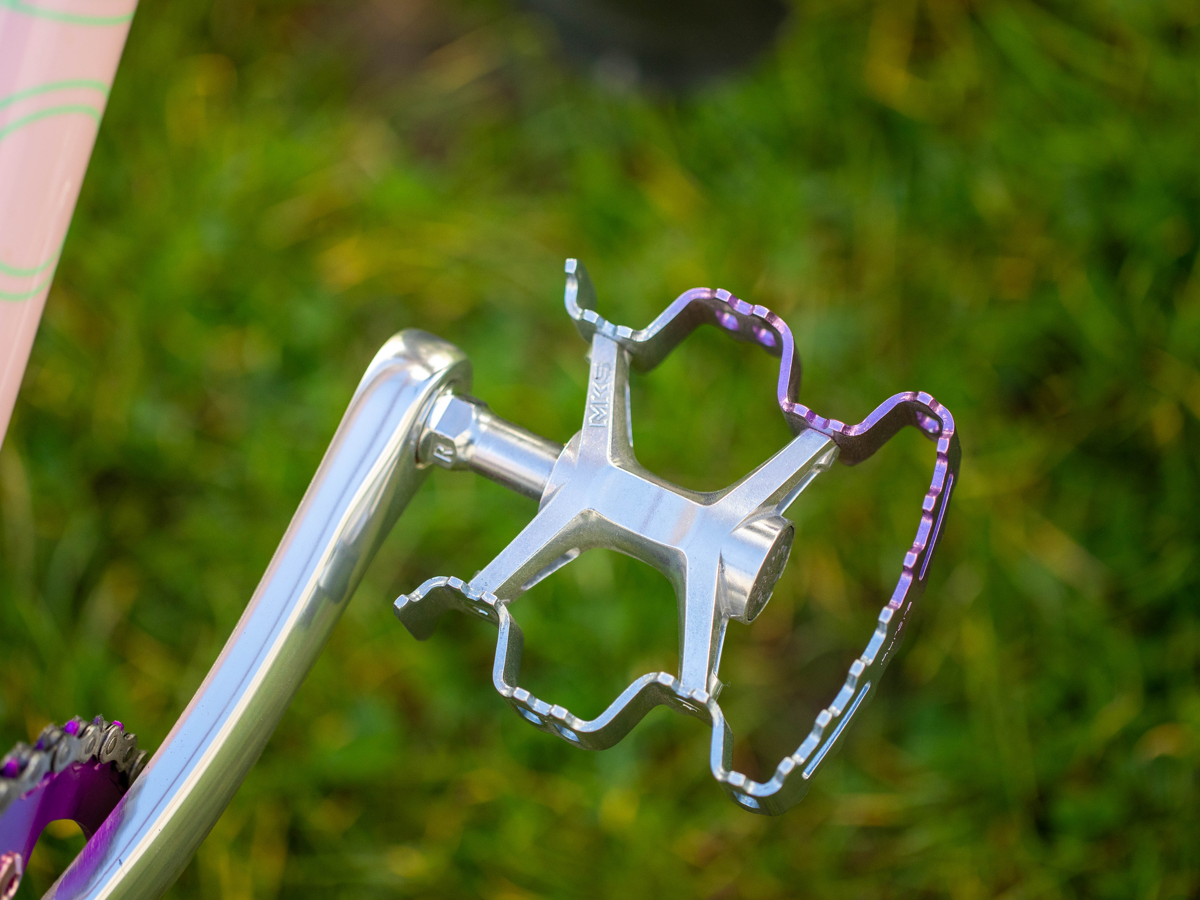 Mks Aurora Pedals — Purple Silver