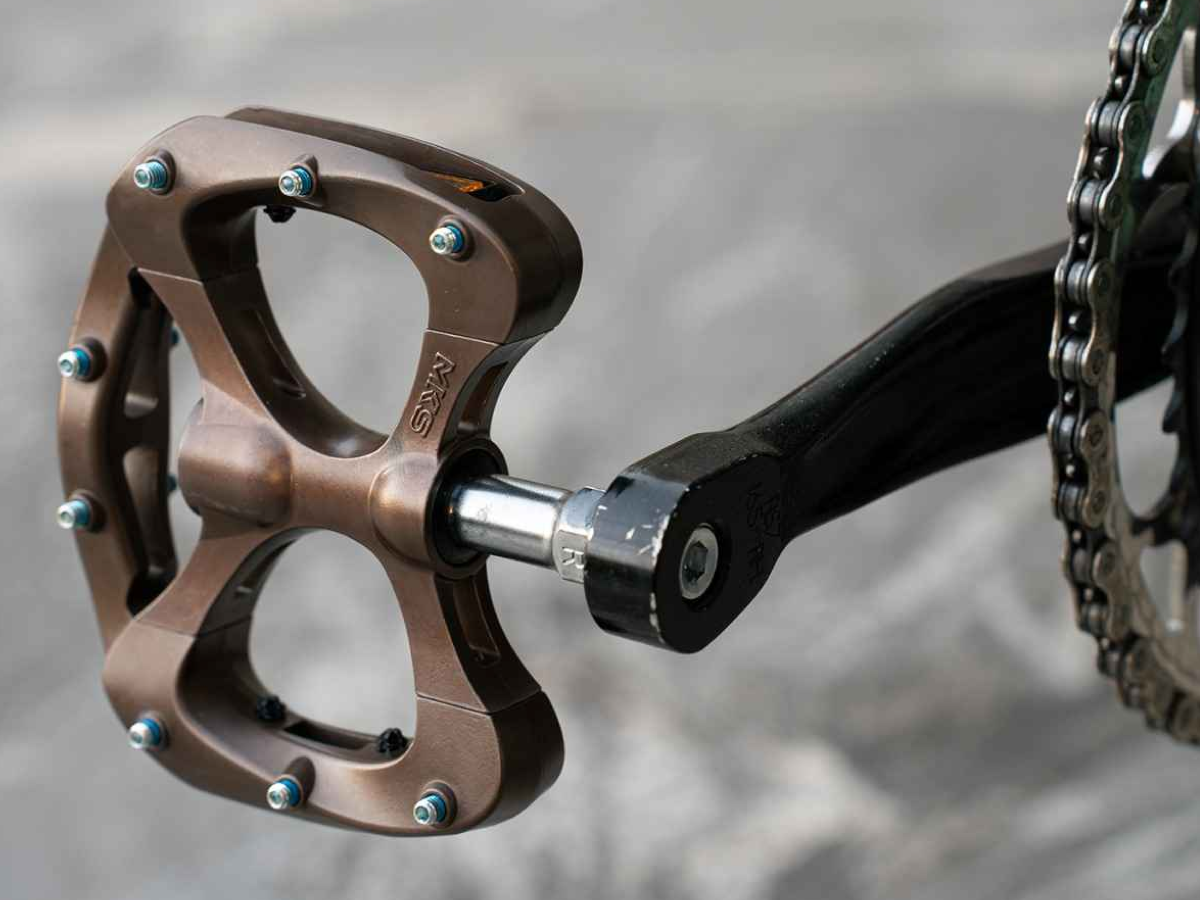 MKS PRETZEL PEDALS - BLUE LUG SPECIAL - PRETZEL BROWN