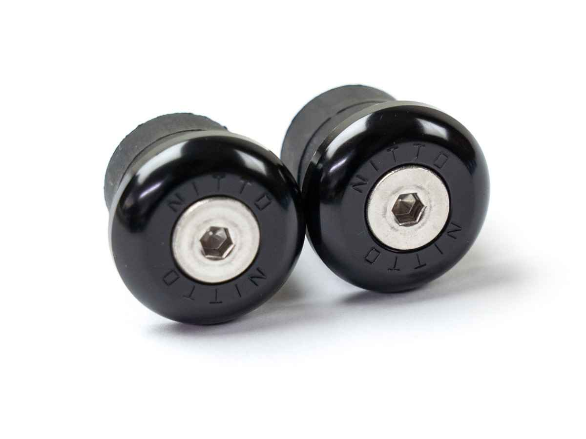 Nitto Bar Ends — Black 22Mm