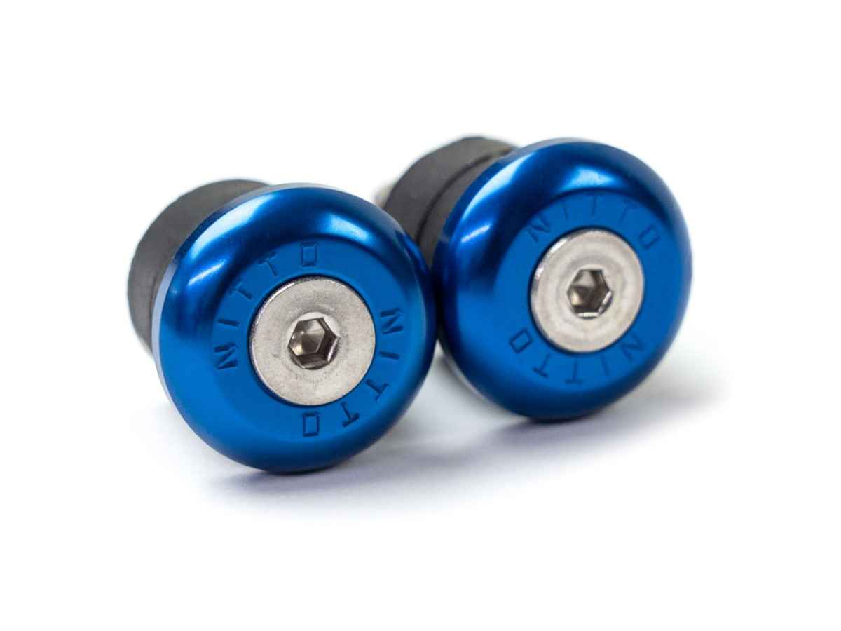Nitto Bar Ends — Blue 22Mm