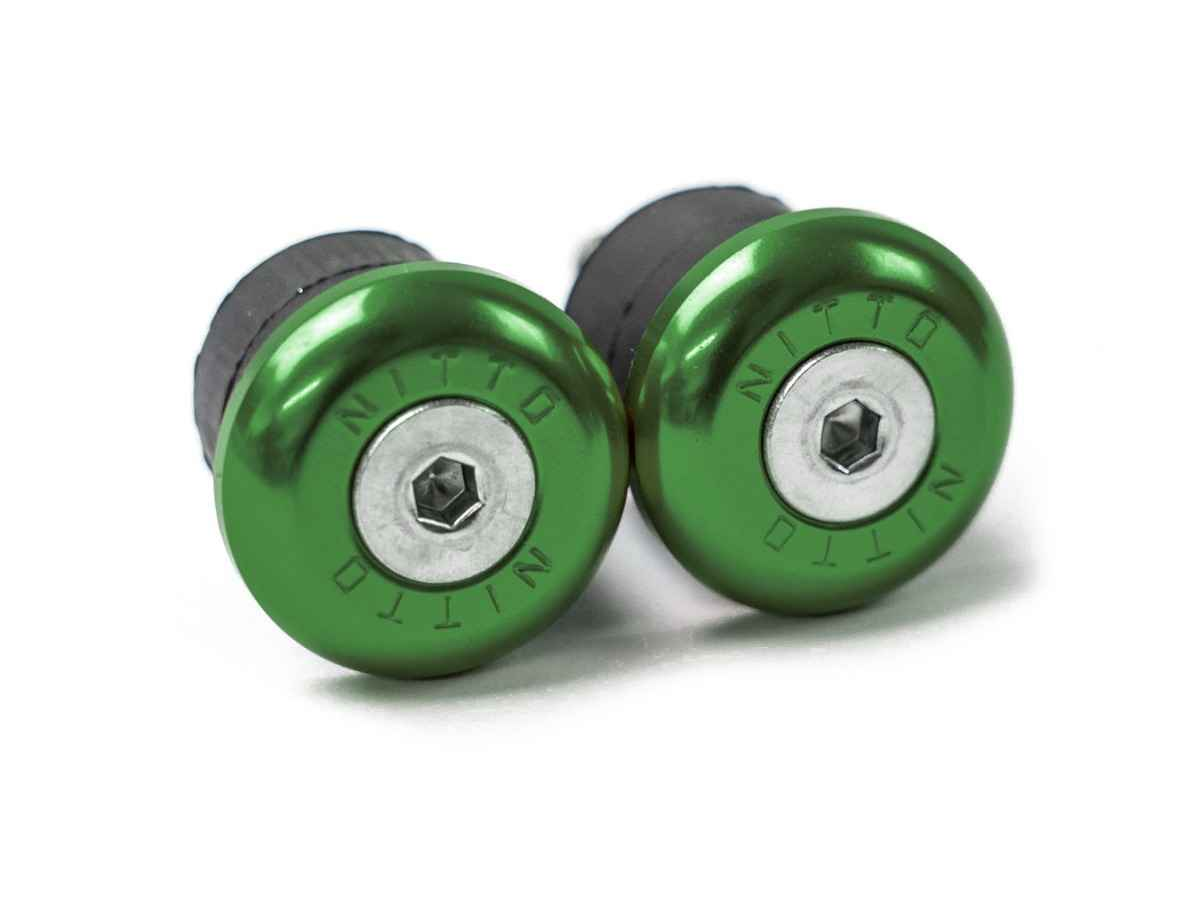 Nitto Bar Ends — Green 22Mm