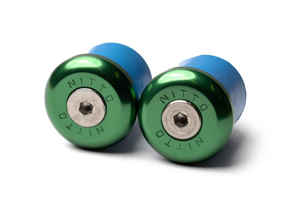 Nitto Bar Ends — Green 24Mm