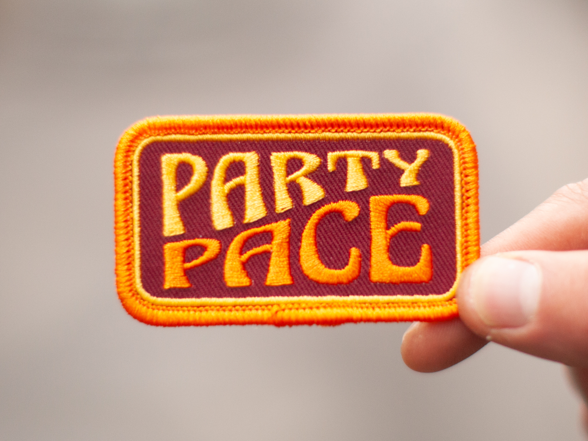 Path Less Pedaled Party Pace Patch