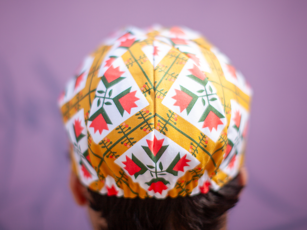 RON'S BIKES LARON'S TULIPS AND HOLLY CAP - BARN QUILT