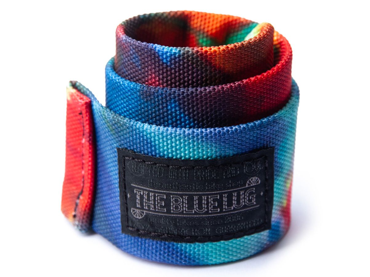 Blue Lug Snap Rolly Trouser Strap — Tie Dye